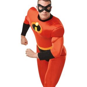 Disney Pixar The Incredibles Mr. Incredible Men's Halloween Costume with Eyemask, Colour, Extra-Large