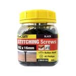 Macsim 8G x 16mm Black Stitching Screws - 300 Pack