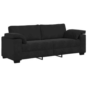 vidaXL 3-Seater Sofa Black 178 cm Velvet sofa 3-seater couch velvet sofa couch