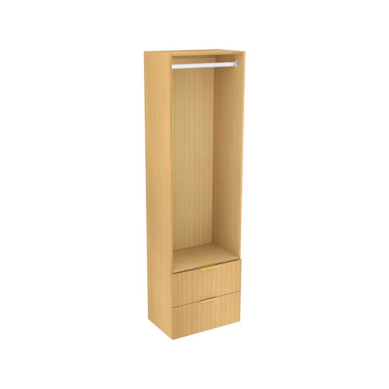 Lugna 2048 x 600 x 380mm Sand Hanging 2 Drawer Storage Cabinet