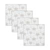 4pc Rayell Ceramic Printed Coasters Paradise's Palms Beige