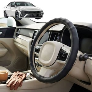 Australian Goose Steering Wheel Cover for Hyundai i30 N 2021 - Current (Sedan) Circle Black