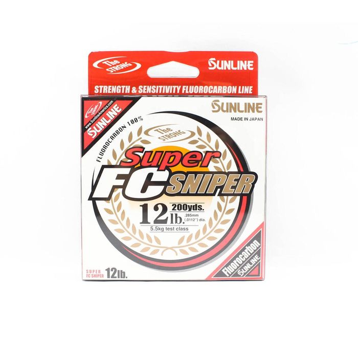 Sunline Super FC Sniper 100% Fluorocarbon Fishing Line 200 yds 12lb