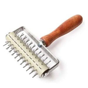 Catzon Pastry Needle Roller Cutter Stainless Steel for Pie Pizza Bread Cookie