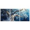 The Cold Tree Snowy Forest Print 100% Australian Made 3 x 40x60cm (Metal Print)