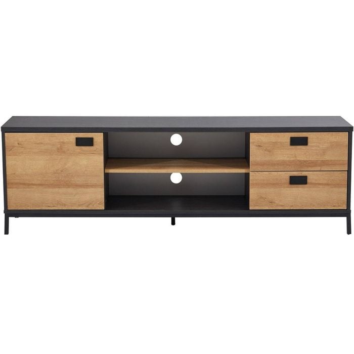 Charlie TV Stand Entertainment Unit - Dark Oak