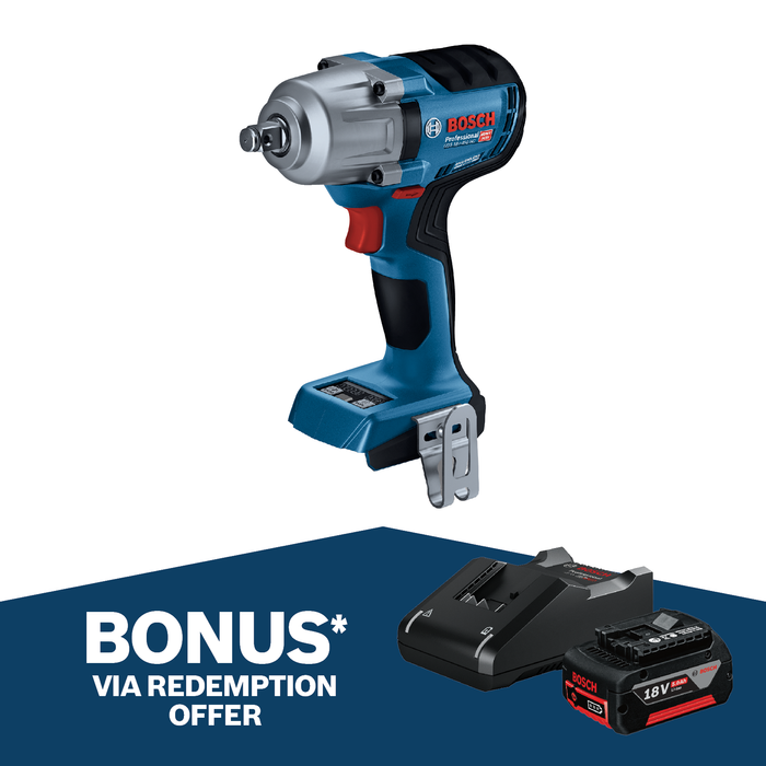 Bosch 18V Professional 450Nm Impact Wrench 06019K4000 - Skin Only