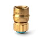 Holman 18mm Brass Grip N Lock Hose Connector