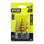 Ryobi 3 Piece Step Drill Bit Set