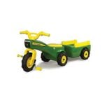 John Deere Ride-on Trike Wagon Set Tricycle Bike Pedal Tractor - 46088