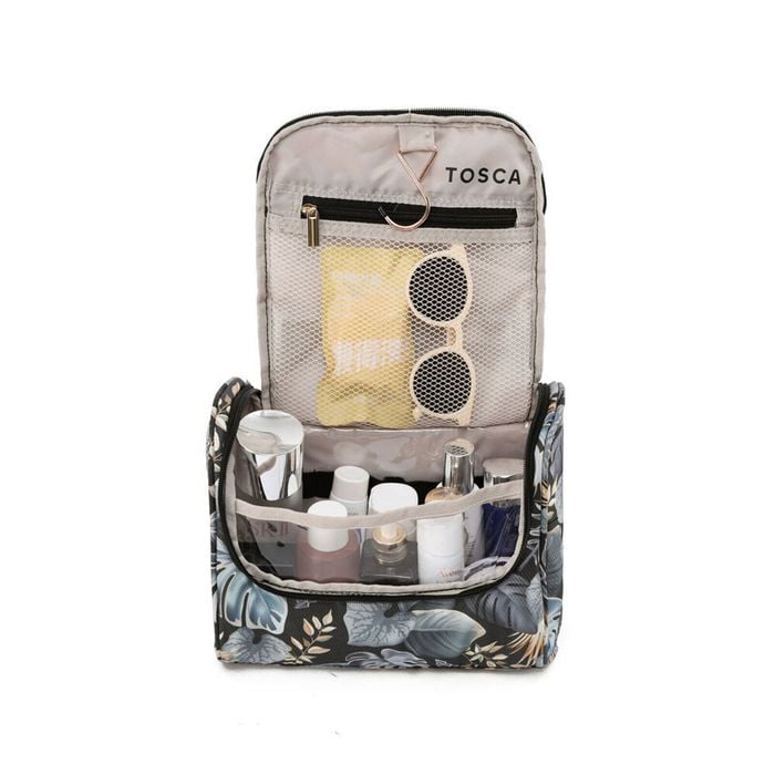Tosca So-Lite 6L Hanging Travel Toiletry Bag 22x26x12cm Golden Palm