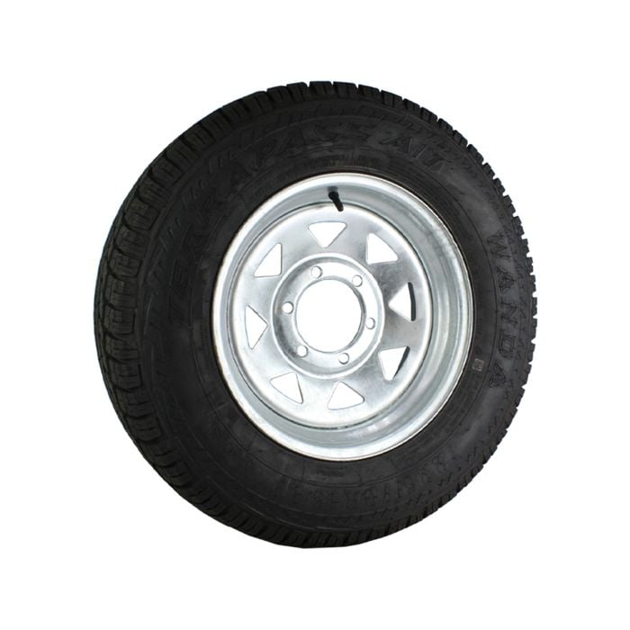 Sunrise Trailer 15" Wheels Rim And Tyre Fitted - Landcruiser 6 Stud, 225r15lt - Gal - Wrtlc15g225