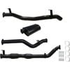 Ignite Exhausts Turbo Back For Toyota Landcruiser 79 Series V8 D/cab 3" Cat & Muffler Black Aluminised Steel