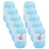 10pk Malli Super Blend Basic Crochet Knitting Yarn 8ply 100g 16x9cm Arctic