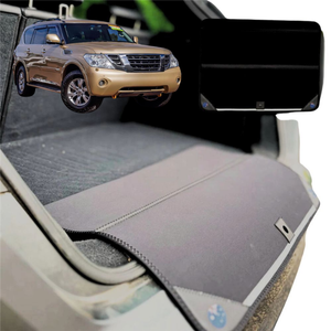 Rear Cargo Boot Bumper Protector for Nissan Patrol Y62 2013 - Current (Y62) - XL (98 x 55) - Black