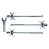 Hafele 150mm Galvanised Steel Worktop Connector - 3 Pack