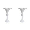 2PK LVD Queen Palm Candle Holder White Medium Decorative Ornament Home Decor