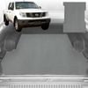 6D Diamond Ute Tub Mat for Nissan Navara (D40-RX) 2005-2015 (with Factory Plastic Tub Liner) - Grey