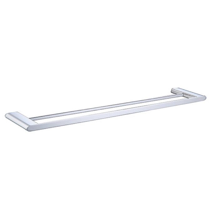 Azzurra 800mm Chrome 19 Series Double Towel Rail