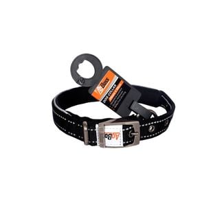 AgBoss Working Farm Pet Dog Collar Reflective Black 0.025x55cm 22 inch