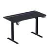 Advwin RGB Gaming Standing Desk with Carbon Fiber Tabletop, Black