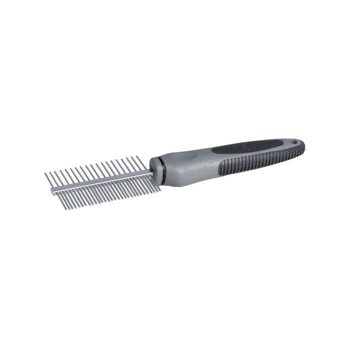 Happy Tails Soft Grip Double Sided Pet Comb