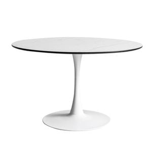 Levede Marble Finish Round Dining Table