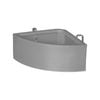 AgBoss Corner Shape Horse Stables and Paddock Fence Feeder 45L Grey