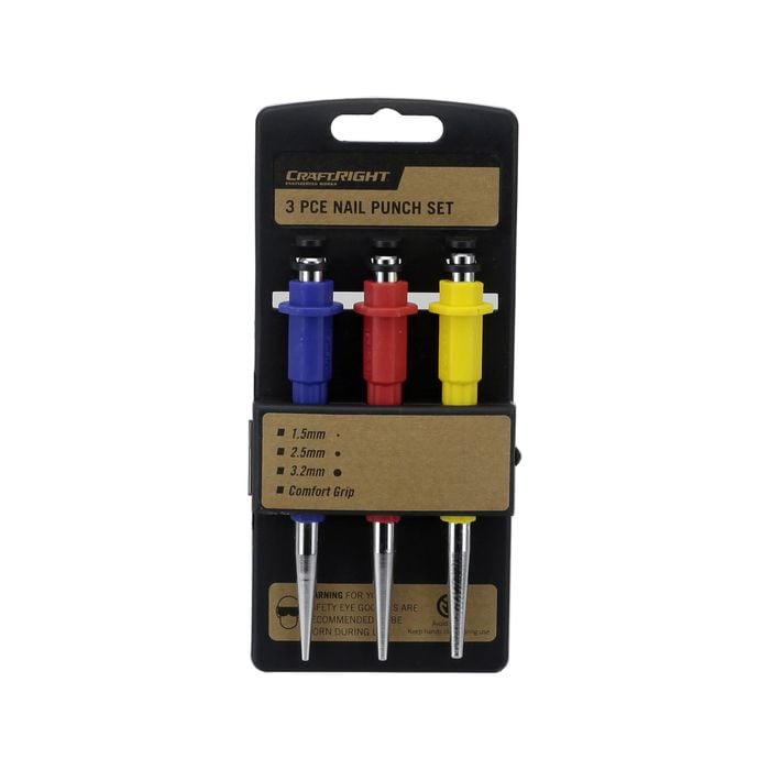Craftright 3 Piece Nail Set Punch