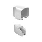 PEAK White Aluminium Deck Balustrade Horizontal Angle Bracket Kit