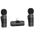 Boya BY-V2 Dual Wireless Lavalier Microphone for iPhone iPad