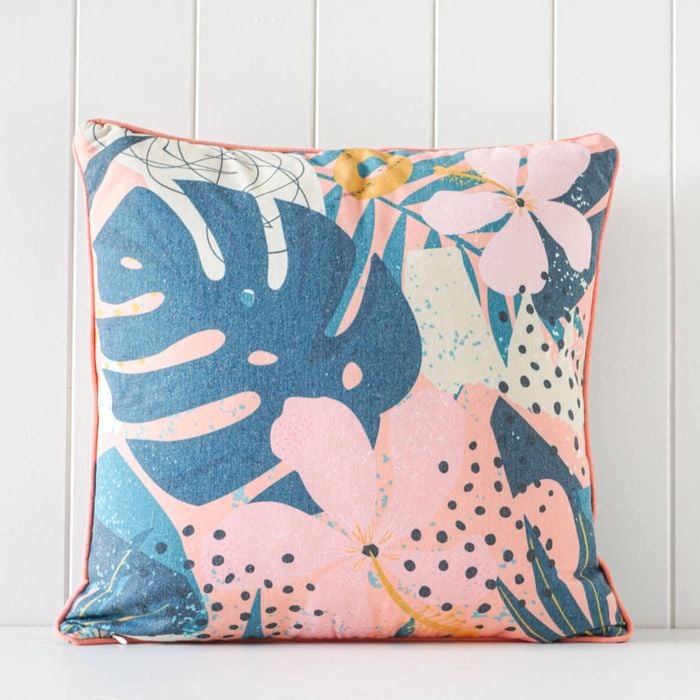 Rayell Indoor Square Cushion Flower Power! Orange 45x45cm