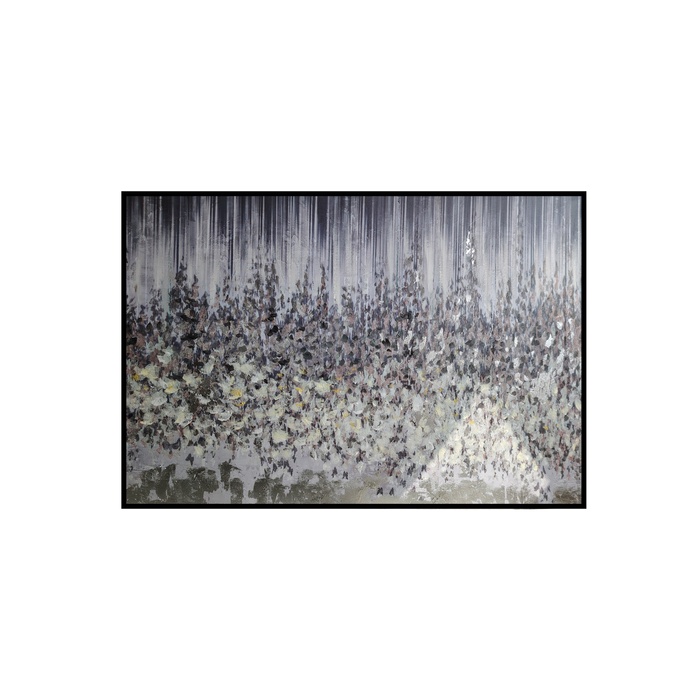 Elegant Collections Autumn Silver Foil Wall Art