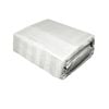 Bloomington 375TC 100% Cotton Wide Stripes White Sheet Set Single 38cm Wall