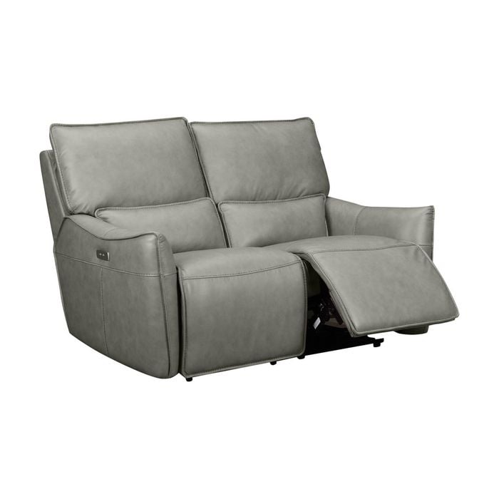 Simon 2 Seater Electric Powered Recliner Sofa Lounge Grey