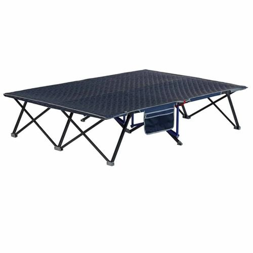 Quest 200cm Fast Bed Queen Outdoor Camping Stretcher Blue Bunnings Australia