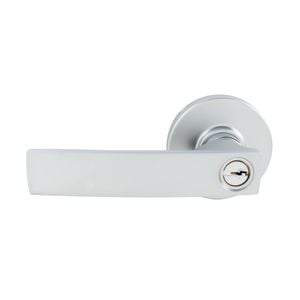Gainsborough Neue Angular Key-In-Lever Entrance Set in Satin Chrome