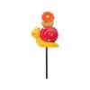 Lotus 7 x 16cm Red Snail Decorative Stake