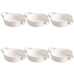 6PK Ecology Signature Porcelain Kitchen Spoon Rest 14cm