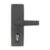 Trilock Satin Graphite Urban Aurora Double Cylinder Entrance Lever Set