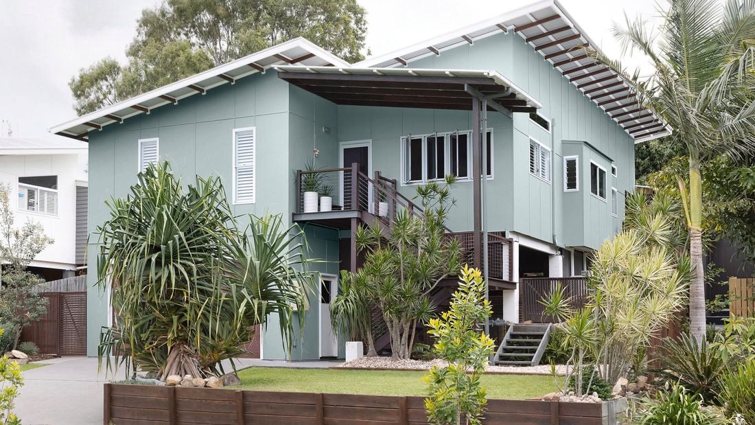 A Queensland house given a complete exterior makeover