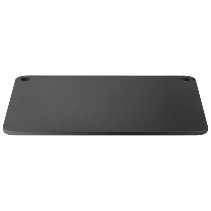 VEVOR 508x355x10mm Pizza Baking Stone Black Steel Pre-Seasoned Carbon