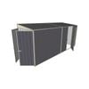 Build-a-Shed 1.5 x 4.5 x 2m Single Hinged Side Door Skillion Shed - Grey