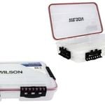 Large Wilson Deluxe Deep Waterproof Fishing Tackle Tray with 3 Compartments
