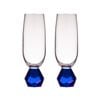 Tempa Zhara Set of 2 Champagne Glasses Sapphire