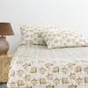 Arlo Flannelette Fitted Sheet & Pillowcase Set King