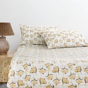 Arlo Flannelette Fitted Sheet & Pillowcase Set King