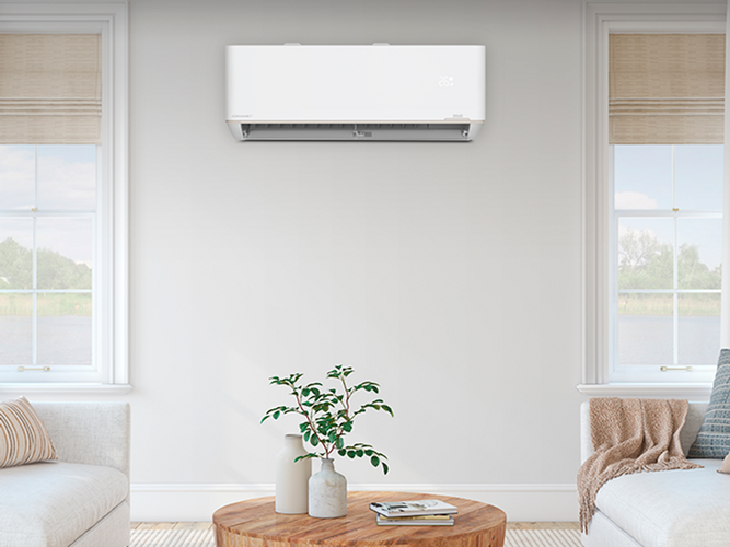 Smart Rayton reverse cycle inverter split system air conditioner.