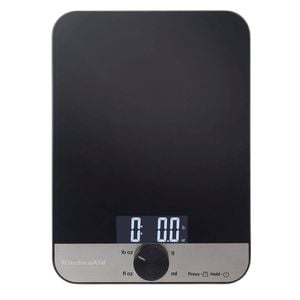 KitchenAid S/Steel/Glass Digital Kitchen Scale 5kg