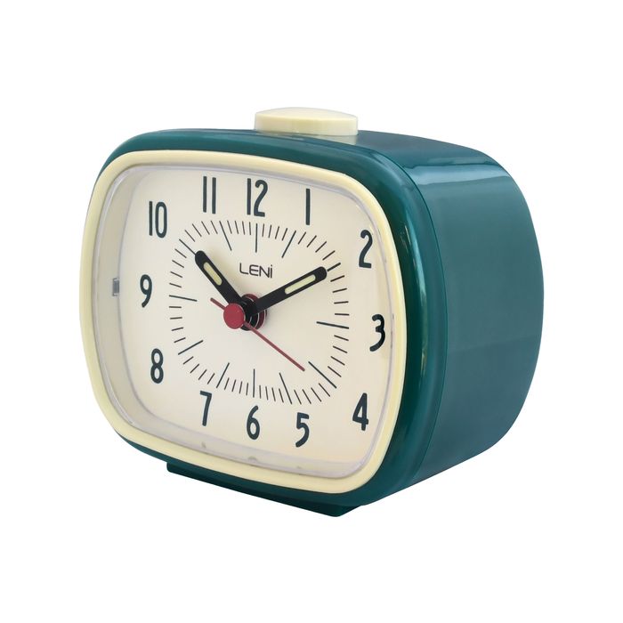 Leni 9cm Peacock Retro Alarm Clock